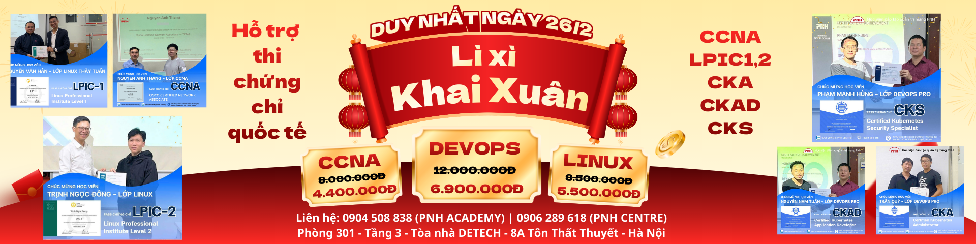 Hỗ trợ thi chứng chỉ quốc tế